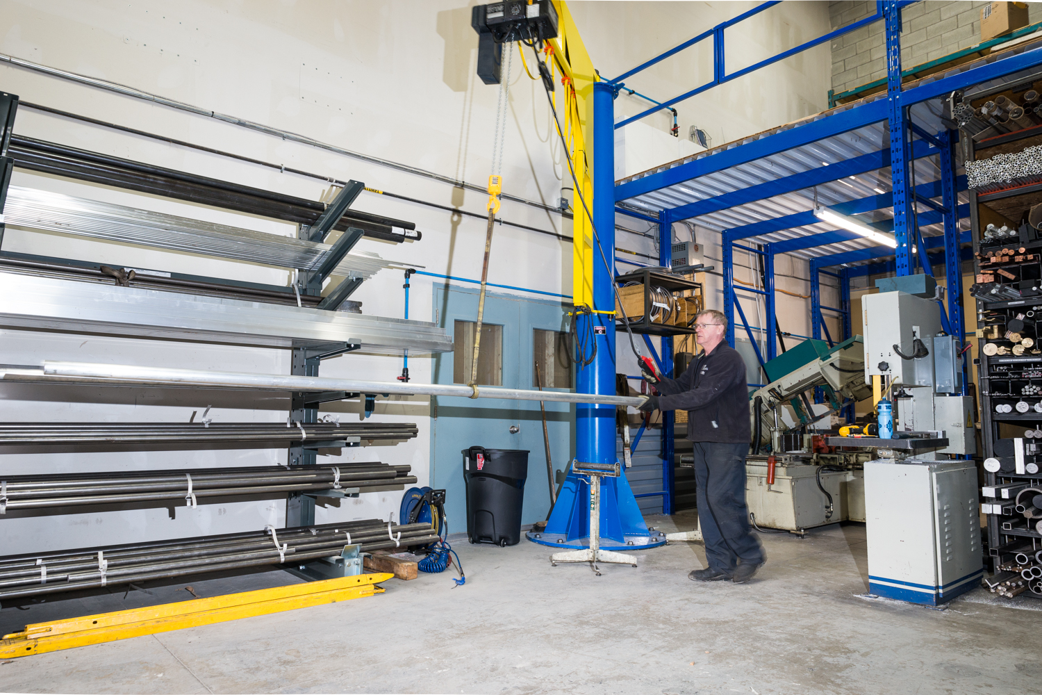 a new jib crane leads to savings for this machining workshop